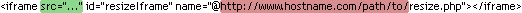 Funkcja iframe-resize